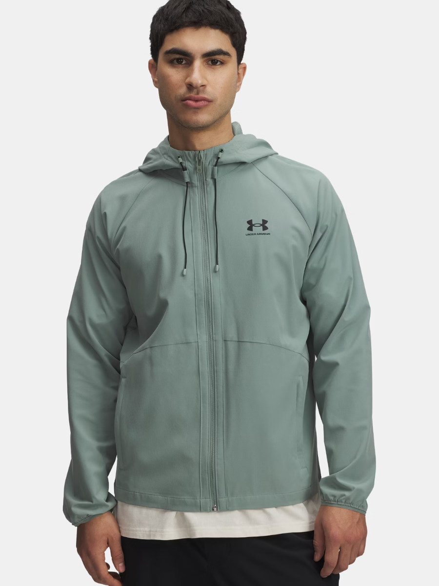 Under Armour - Stretch Woven Windbreaker - Sage