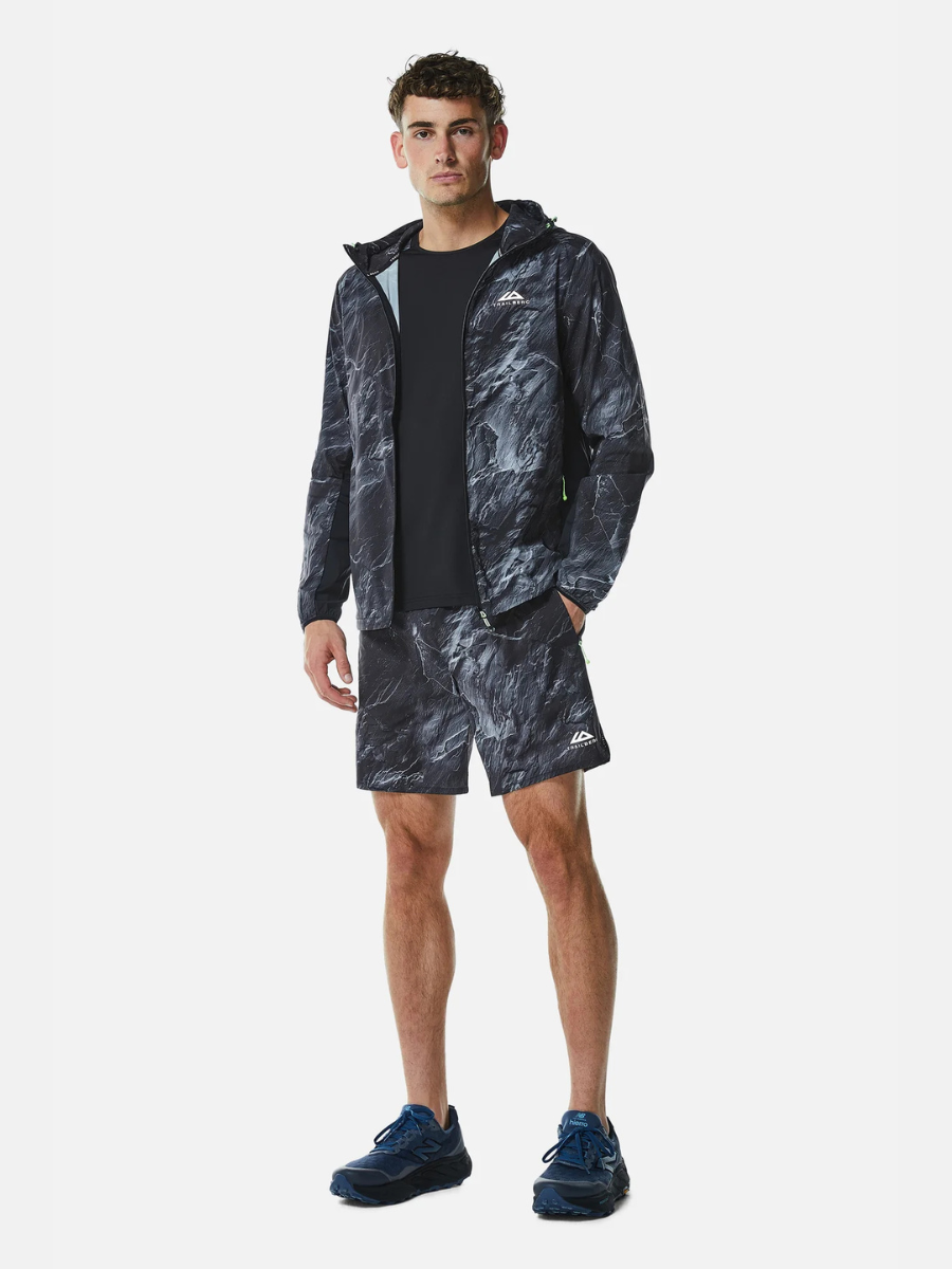 Trailberg - Vertex Obsidian Windbreaker Set - Black/Neon Lime