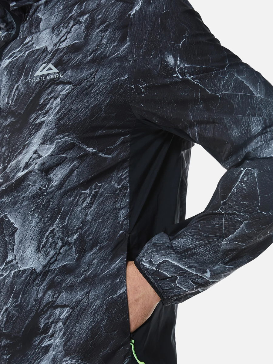 Trailberg - Vertex Obsidian Windbreaker Set - Black/Neon Lime