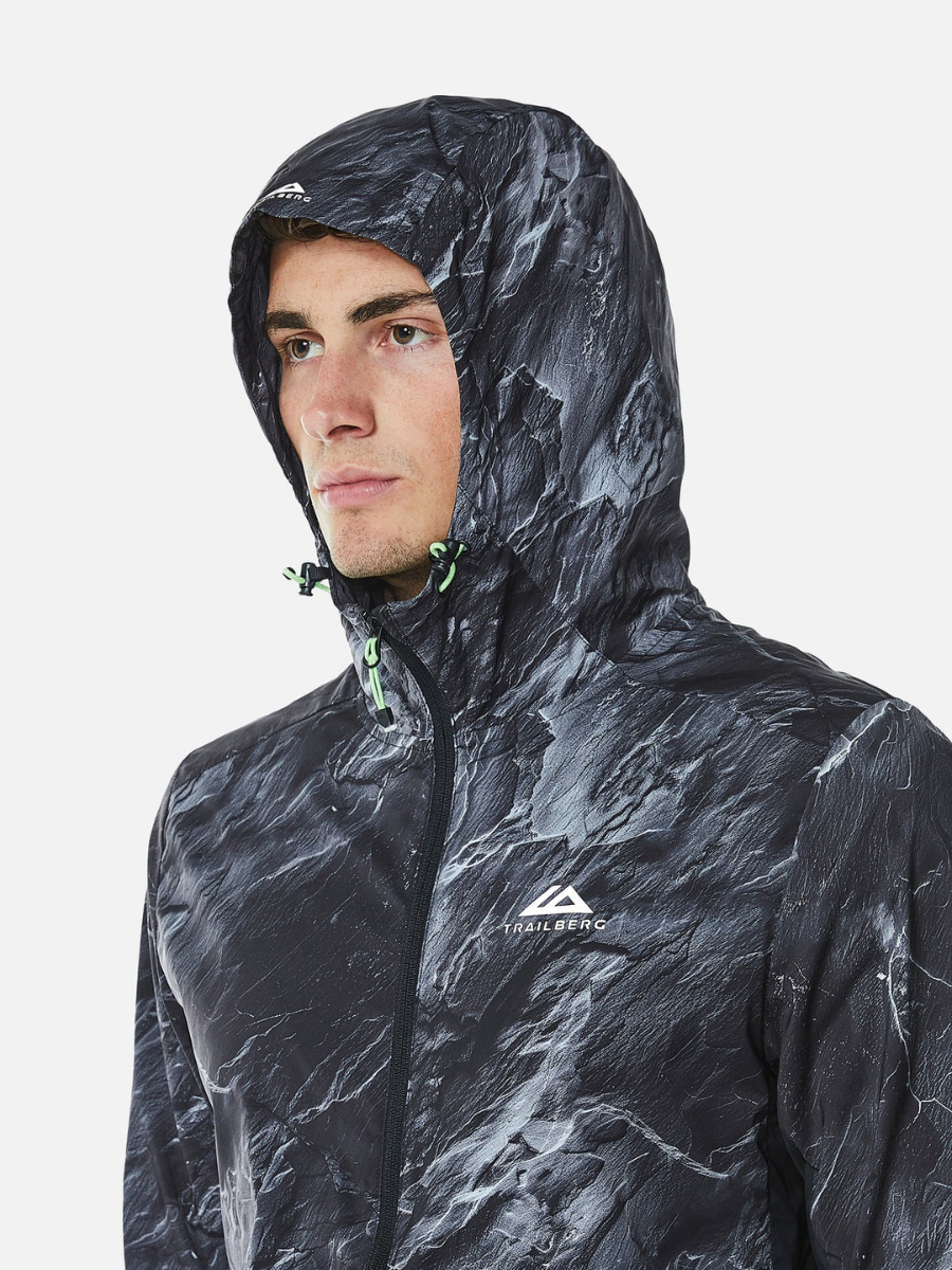 Trailberg - Vertex Obsidian Windbreaker Set - Black/Neon Lime