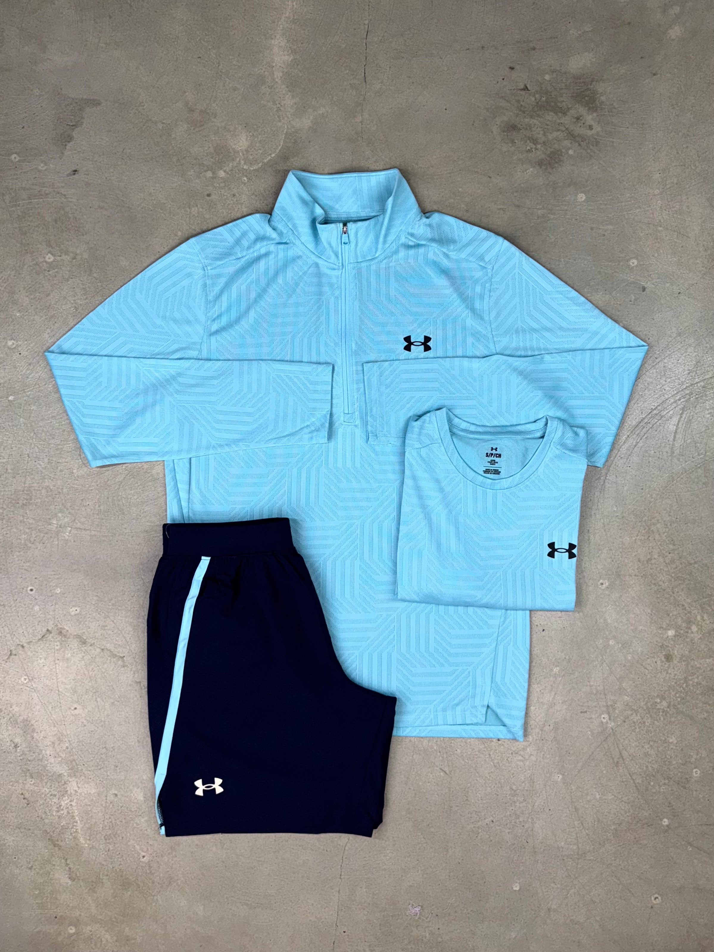Under Armour - Jacquard Three Piece - Stream/Navy