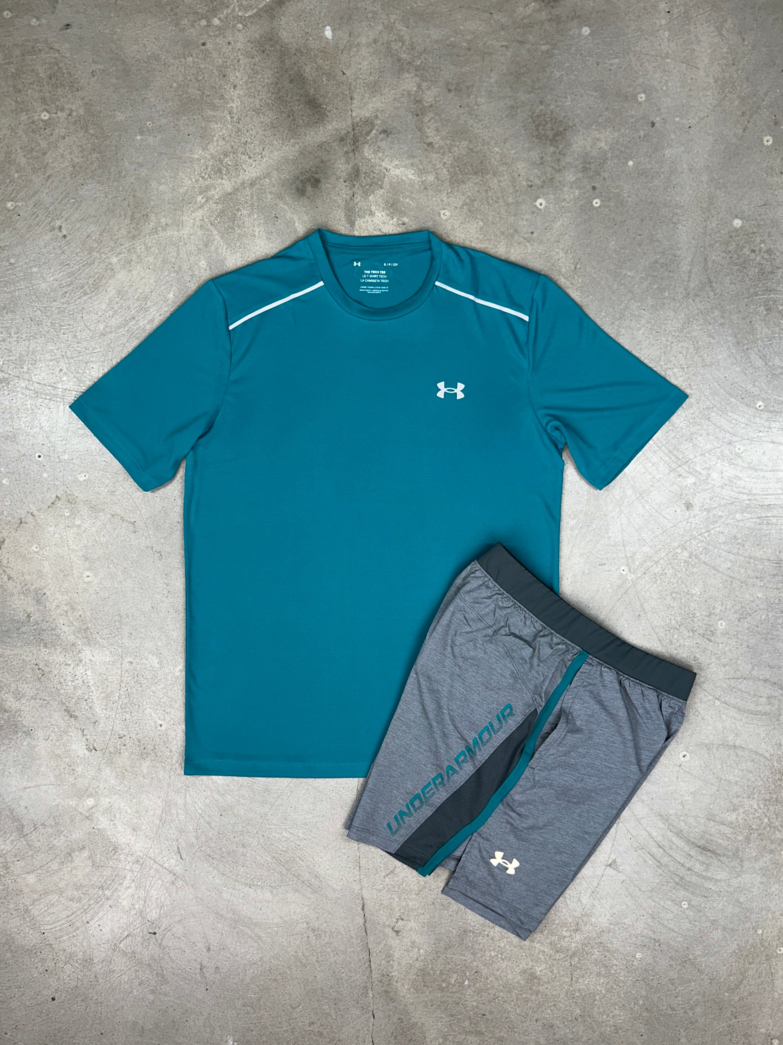 Under Armour - Tech Reflective Set - Teal/Grey
