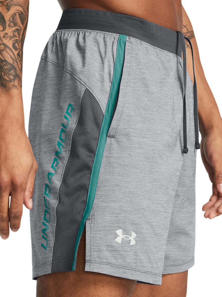 Under Armour - Launch Shorts - Grey/Teal