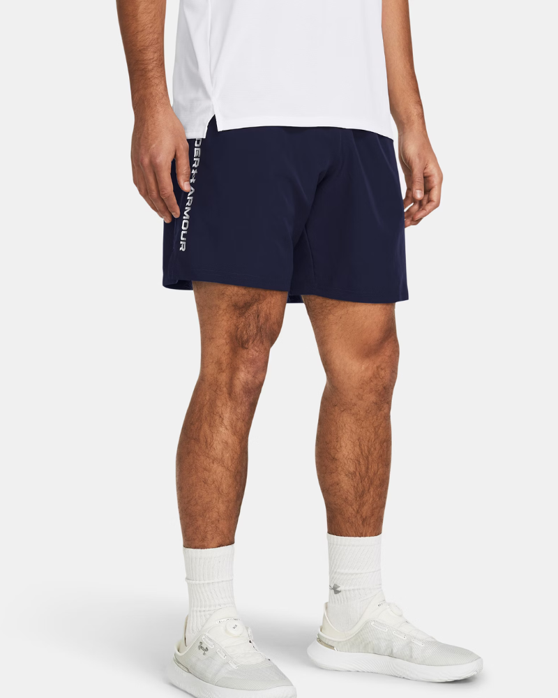 Under Armour - Tech Woven Wordmark Shorts - Navy