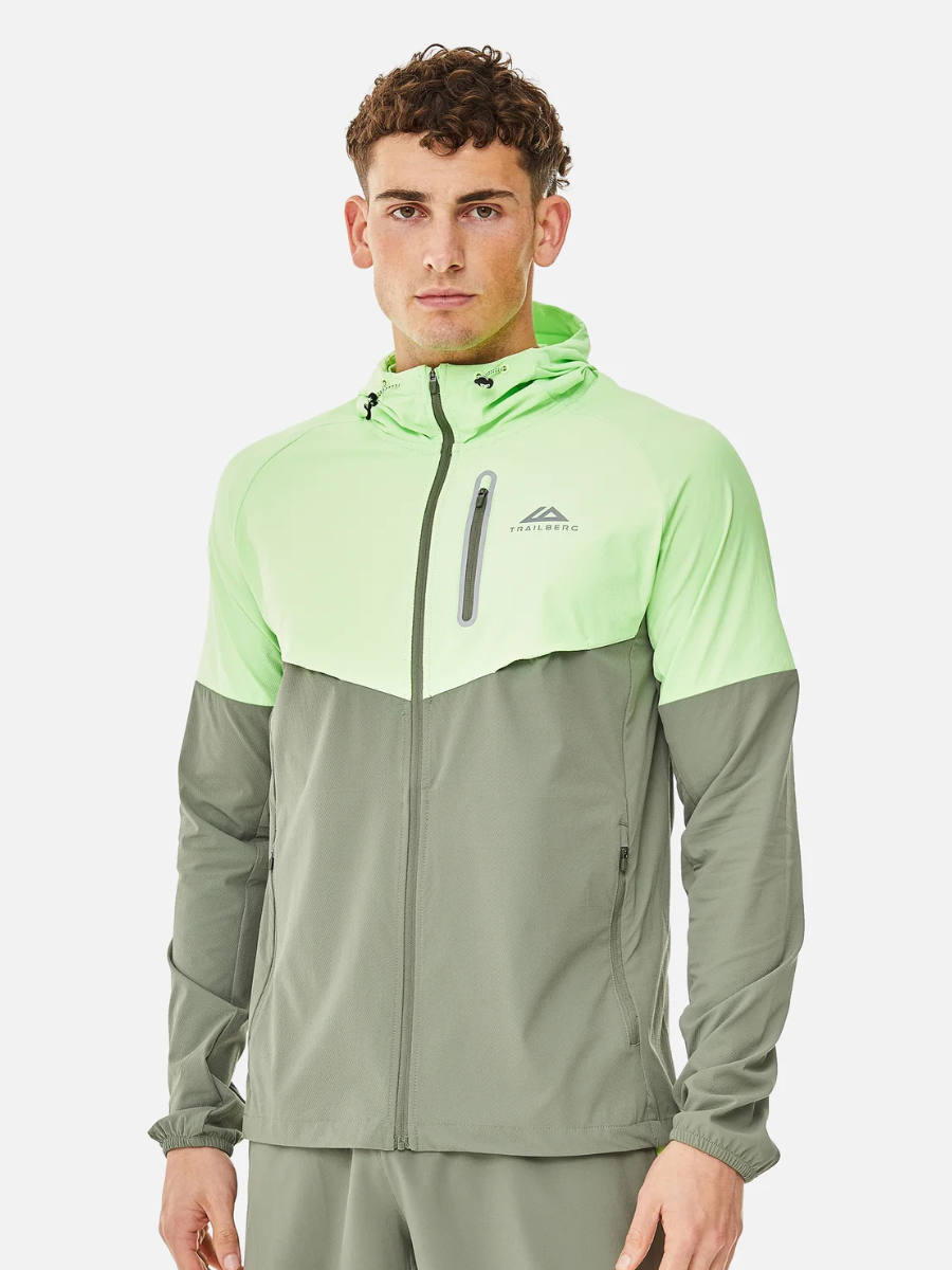 Trailberg - SS25 Cloud 2.0 Windbreaker - Agave Green/Neon