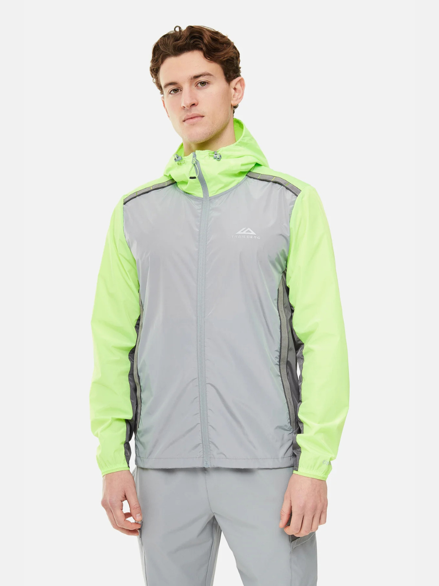 Trailberg - Triathlon SS25 Windbreaker - Grey/Volt