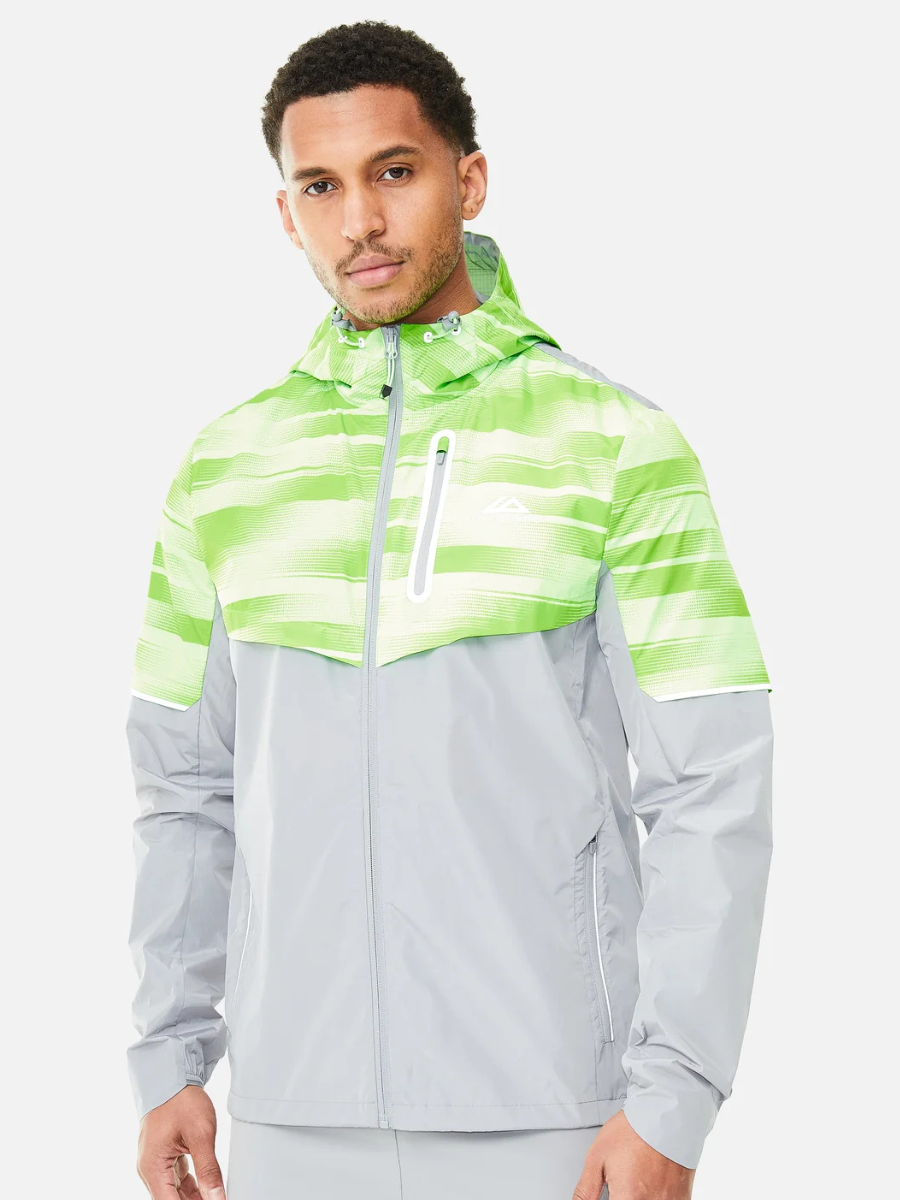 Traliberg - Dimension 2.0 Windbreaker - Neon Lime/Grey