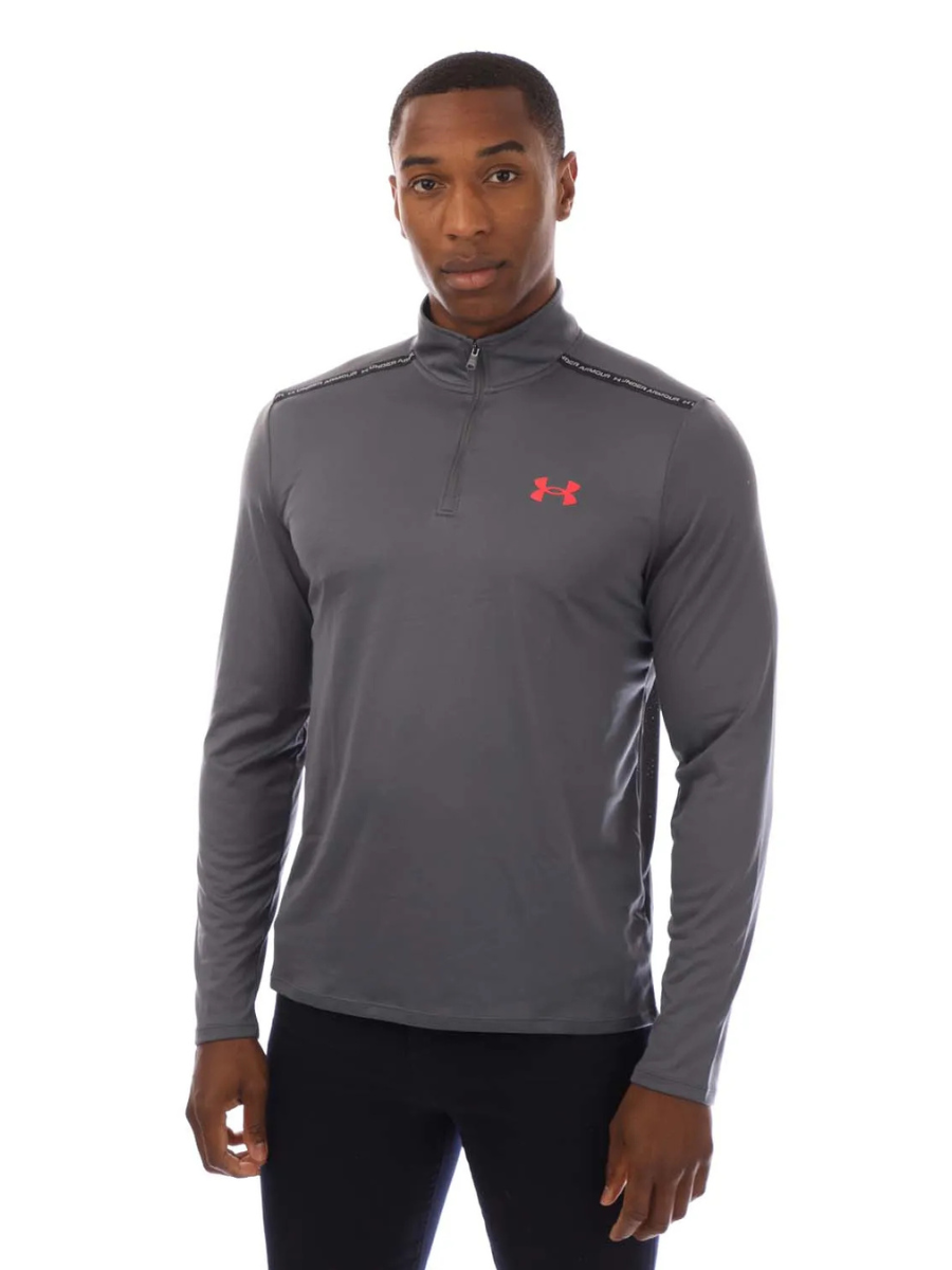 Under Armour - Tech 1/4 Zip - Grey/Orange