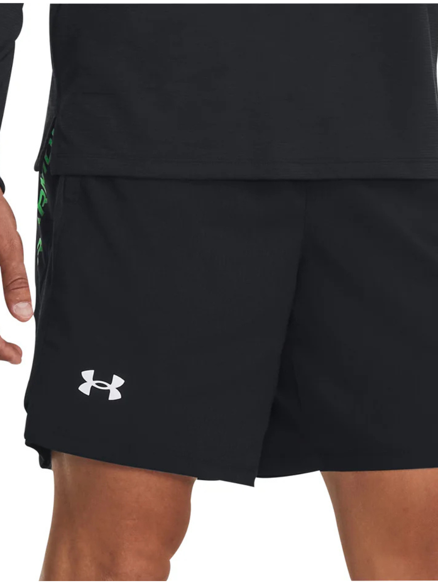 Under Armour - Wordmark Shorts - Black/Green