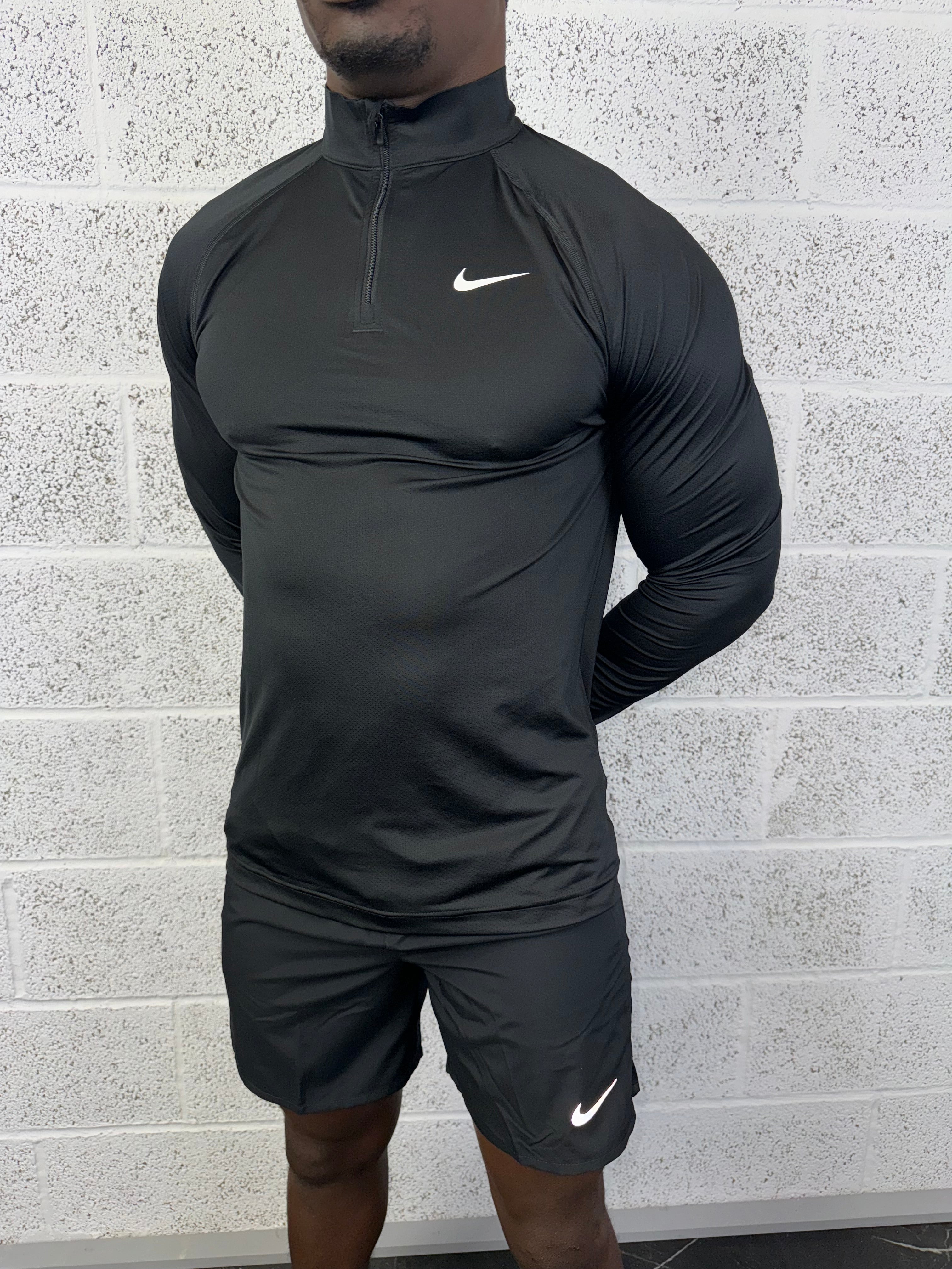 Nike - Pro 1/4 Zip Set - Black