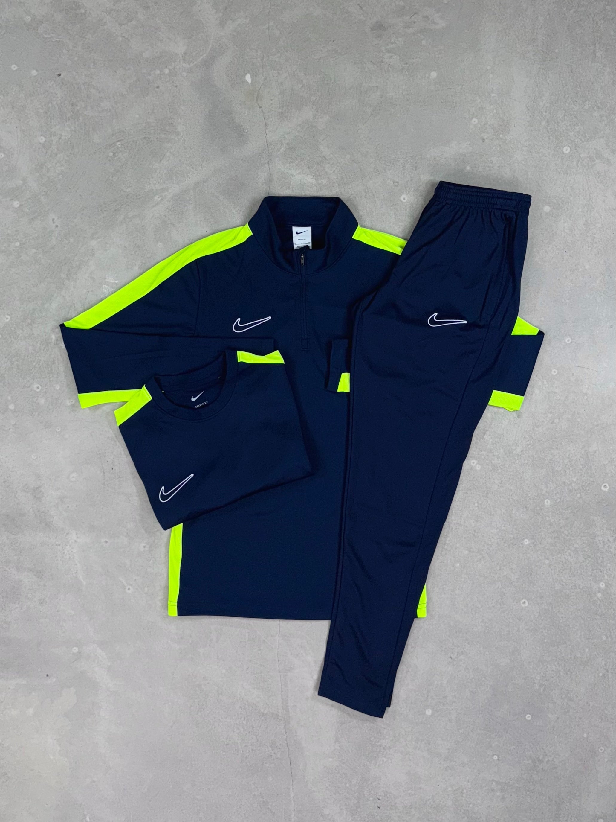 Nike - Academy Three Piece - Navy/Volt