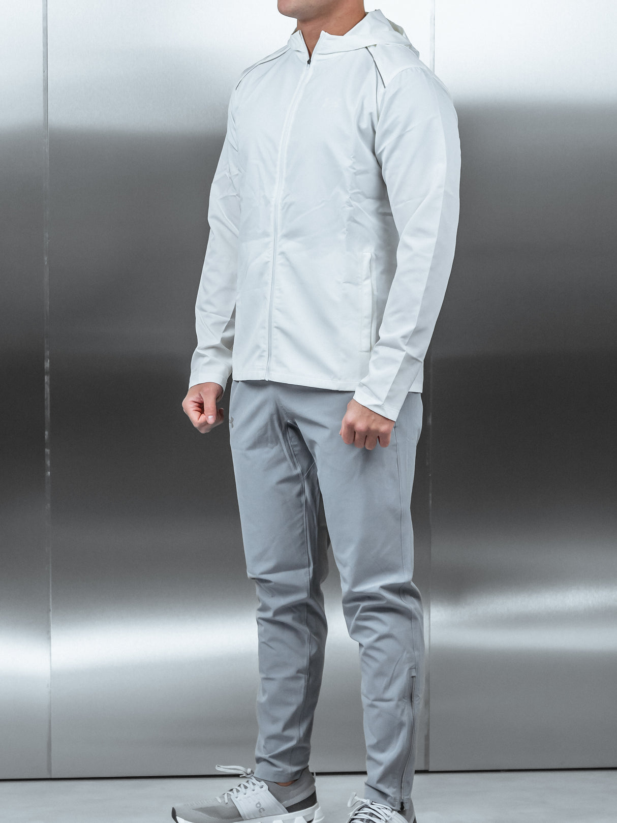 Under Armour - Storm Run Tracksuit - White/Grey