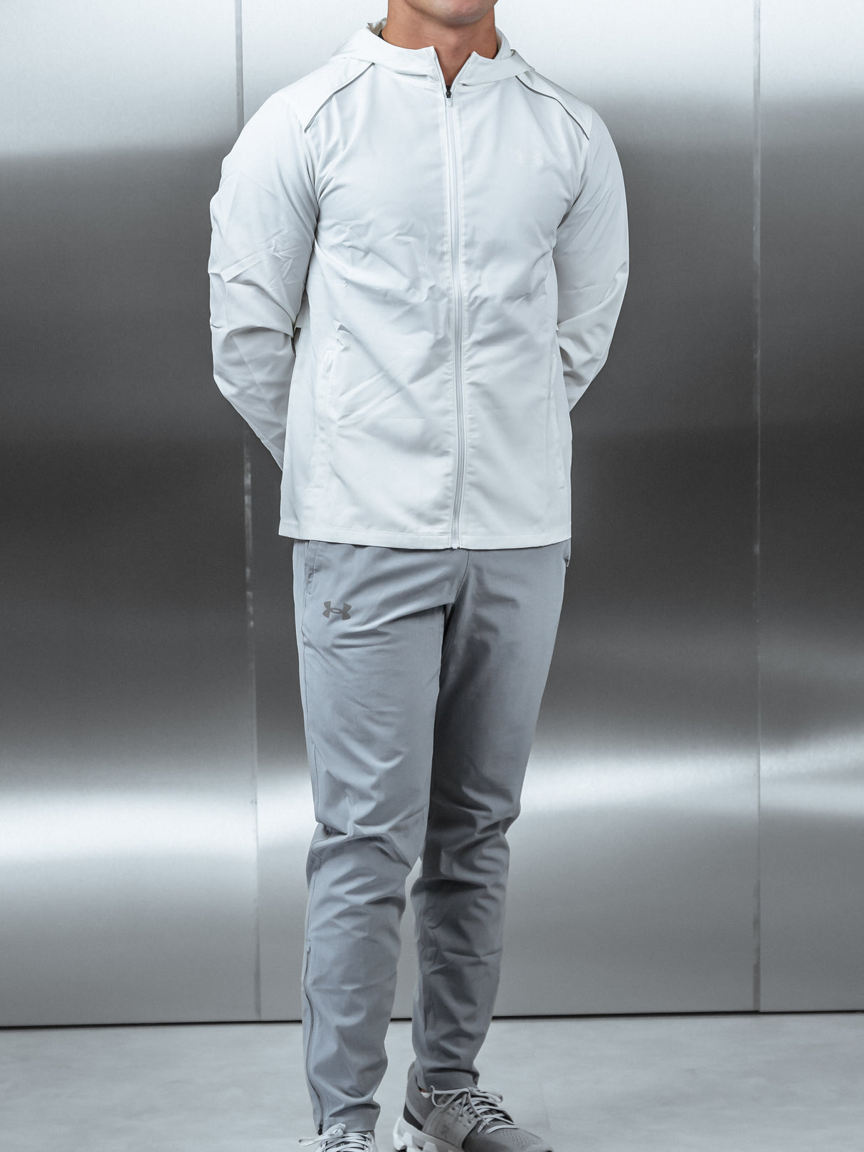 Under Armour - Storm Run Tracksuit - White/Grey