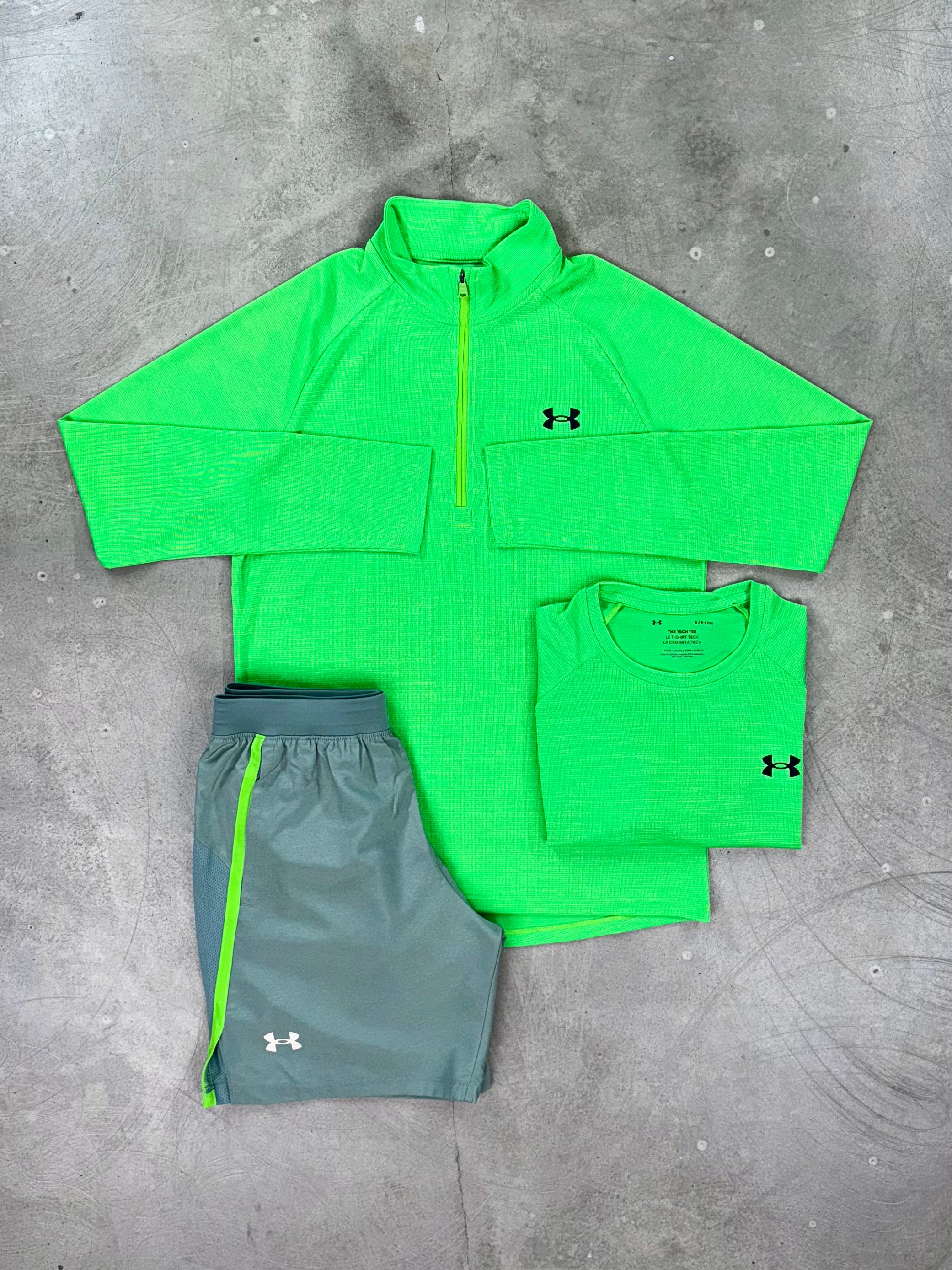 Under Armour - Launch Three Piece - Cyber Green