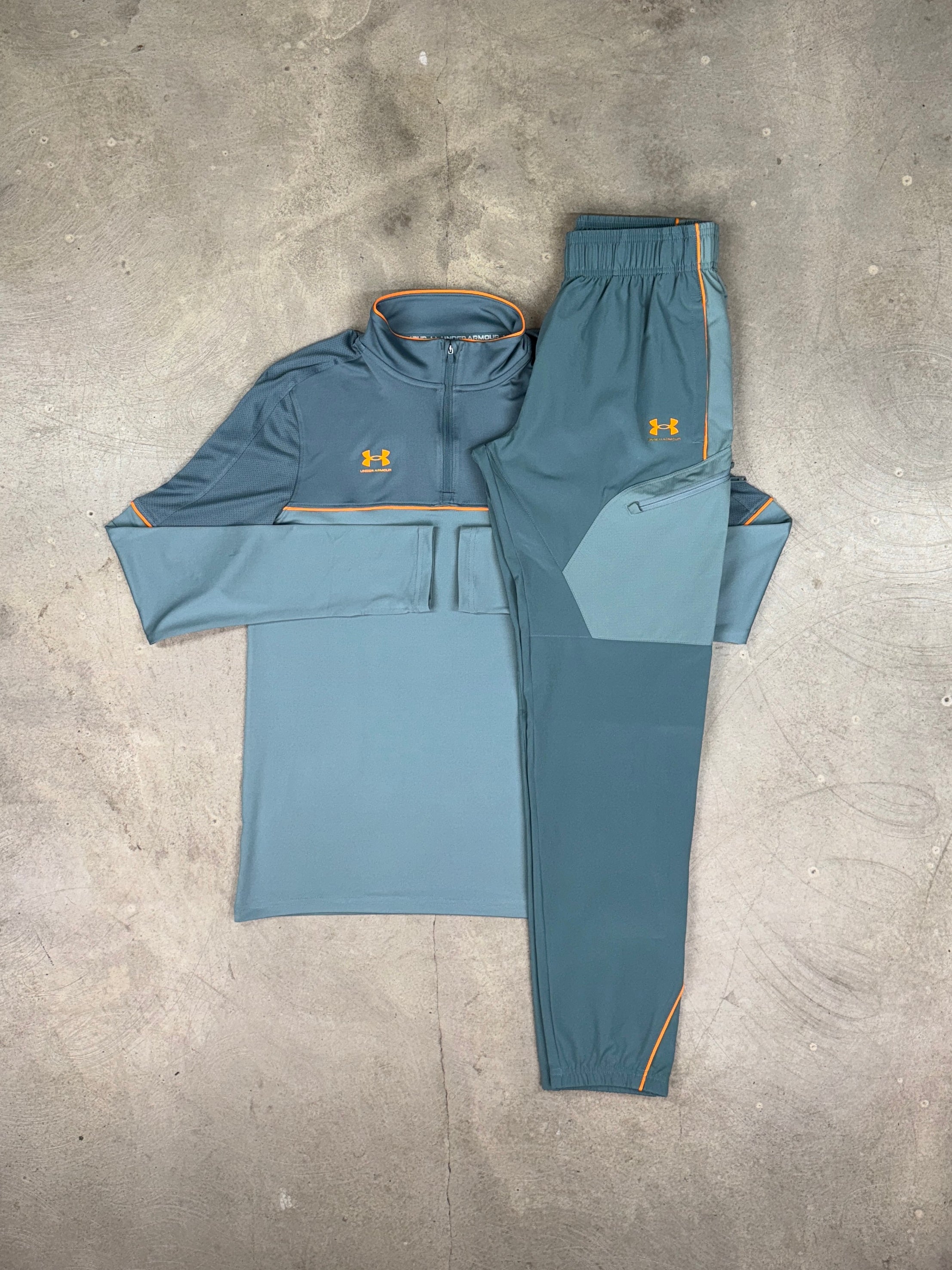 Under Armour - Challenger Tracksuit - Jasper Blue/Orange