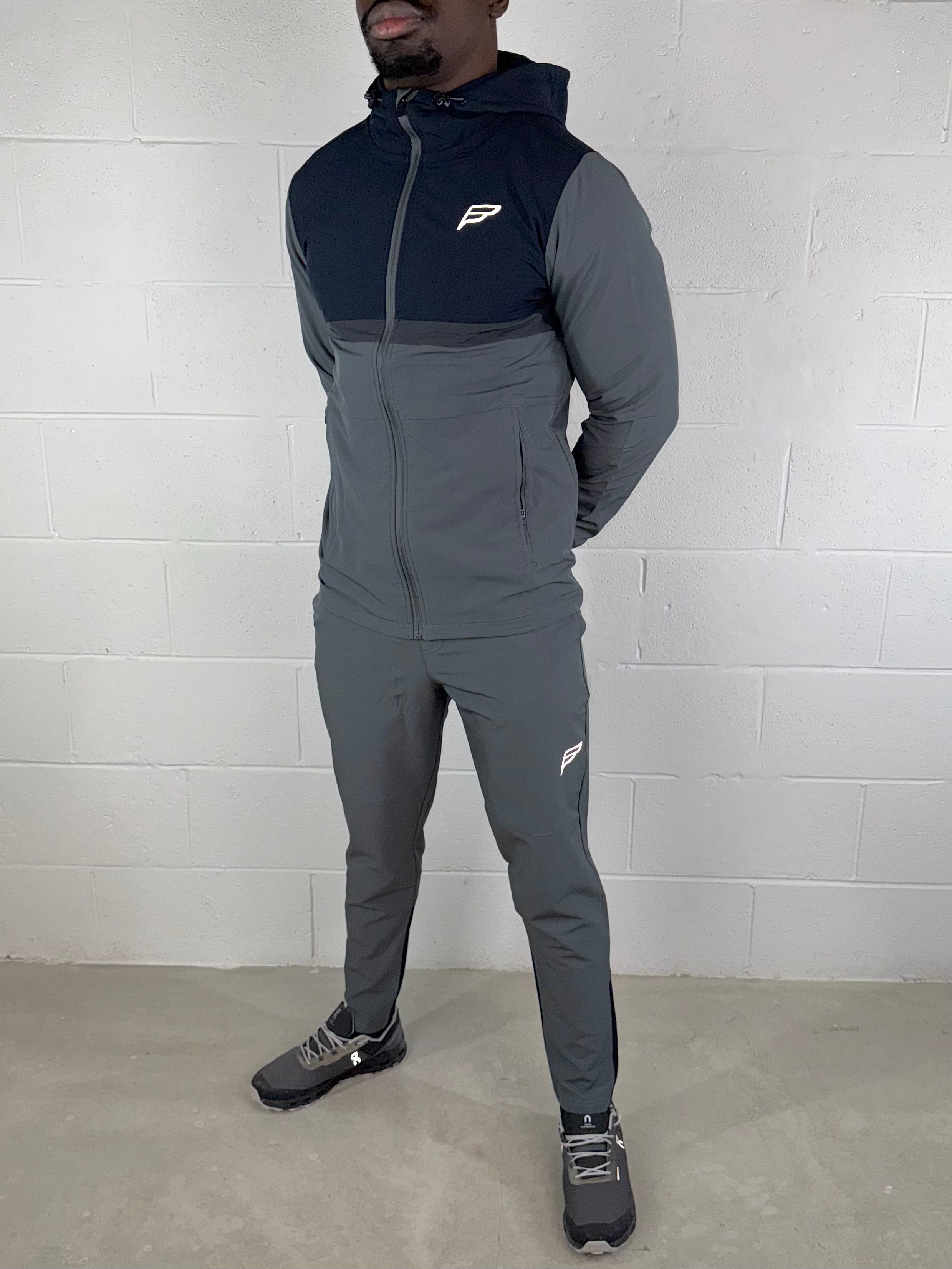 Frequency - Apex Tech Tracksuit - Navy/Grey