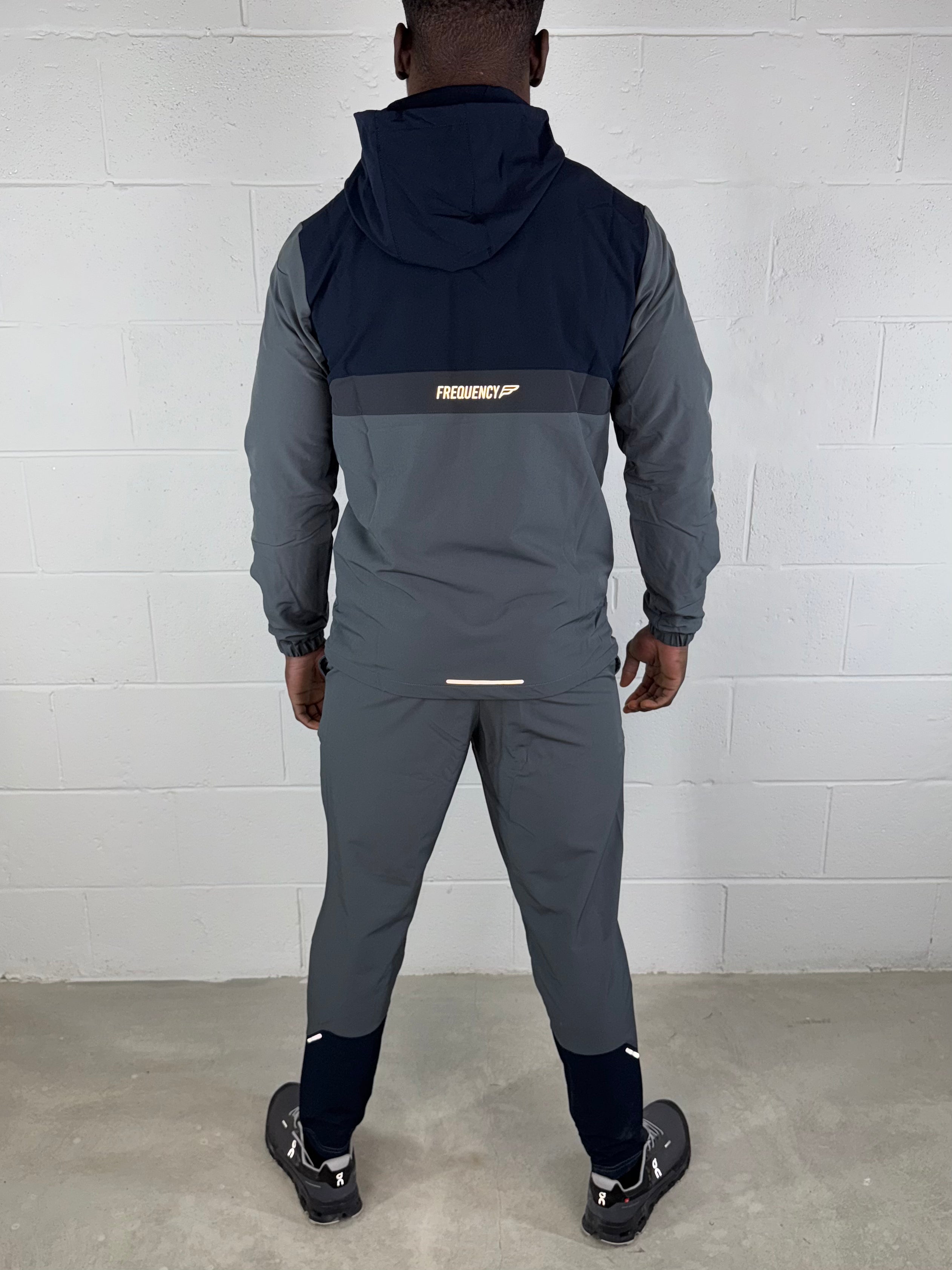 Frequency - Apex Tech Tracksuit - Navy/Grey