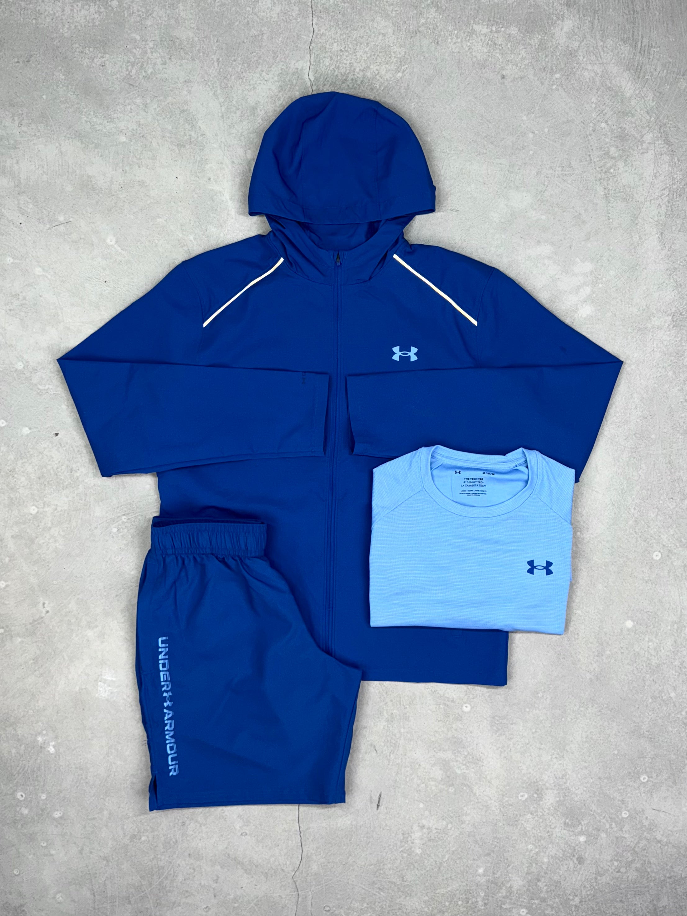 Under Armour - Launch Windbreaker Three Piece - Blue