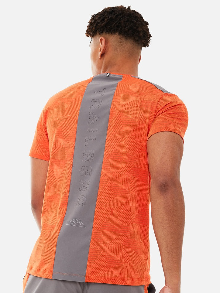 Trailberg - Dimension Tee - Orange/Grey