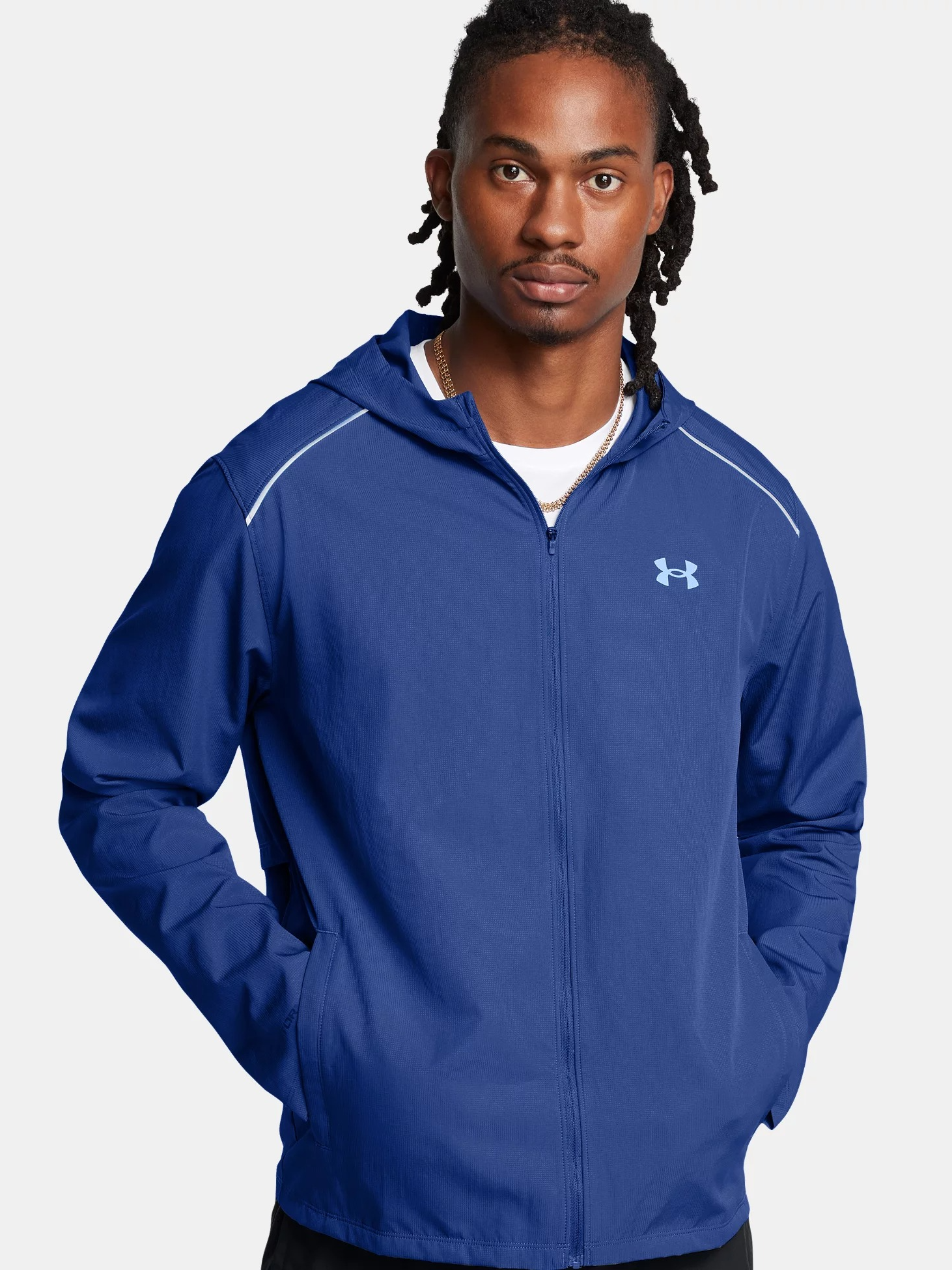 Under Armour - Launch Jacket - Blue/Sky Blue