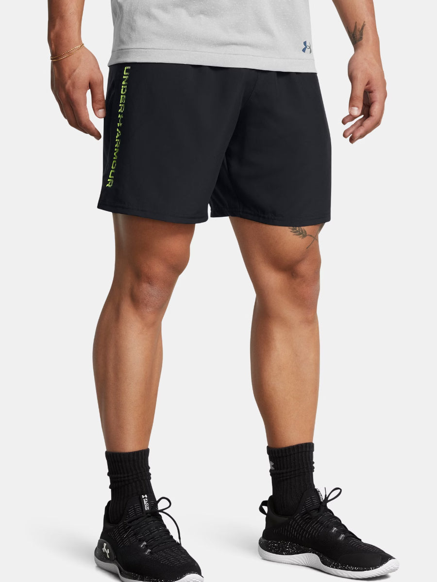 Under Armour - Wordmark Shorts - Black/Volt